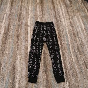 Stick figure print joggers size medium